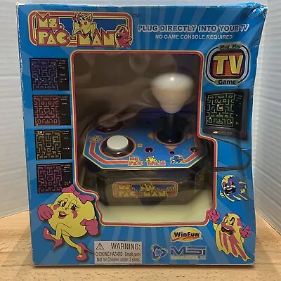 MSI WinFun Retro Arcade Ms. Pac-Man Plug & Play TV Game - New In Box  • $25.11