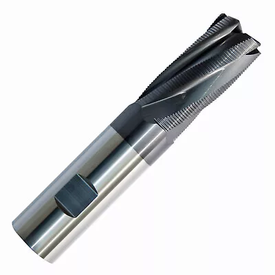 3/8  Diameter 4Flute Variable Helix Carbide TiALN Roughing Stub End Mill Monster • $50.62