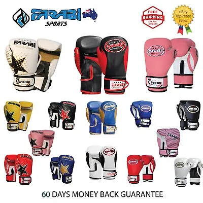 Farabi Kids Boxing Gloves Sparring Training Children Punching Bag Mitts Junior • $33