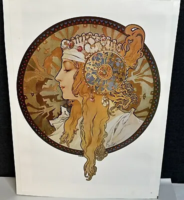 Byzantine Head - Brunette By Alphonse Mucha Vintage Magazine Print 11  X 15.25  • $148.75