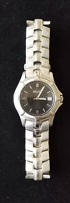 Men's Relic By Fossil Silver Tone Date Watch ZR77071 -7.5  Max Size New Battery • $24.99