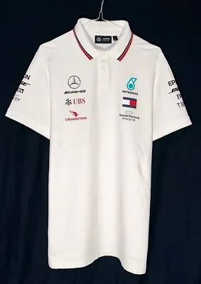 Mercedes Benz AMG Petronas F1 2020 2021 Men's Team RACING Polo Lewis Hamilton • $25