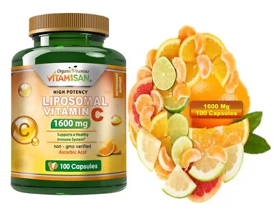 Vitamin C  1600mg 100 Vitamin Tablets 1600 Mg Inmune System EXP 12/26 • $11.85