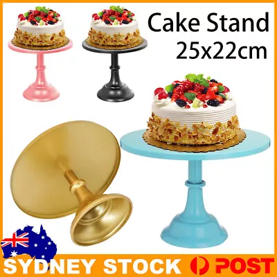 25cm Cake Stand Gold Iron Cupcake Wedding Dessert Bar Party Pedestal Fruit Tray • $11.42