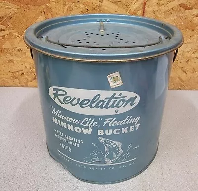 Vintage Western Auto Revelation V6105 Metal Minnow Bucket • $39.99