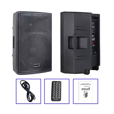 15  4000W Audio PA Speaker High Powered Active Class D AMP Speaker BT DJ Speaker • $278.98