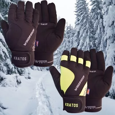 Winter Gloves Waterproof Thermal Touch Screen Thermal Windproof Warm Gloves • £11.79