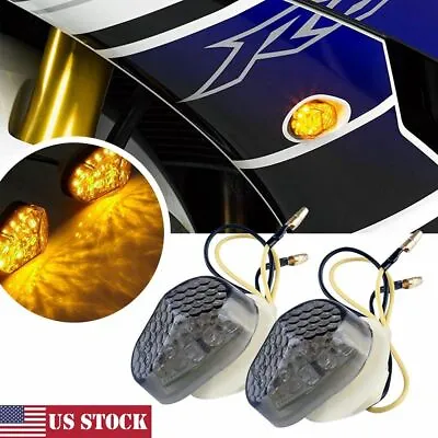 Motorcycle LED Flush Mount Turn Signal Light Blinker Side Maker Lamp For Yamaha • $7.49