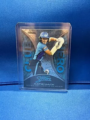 2022/23 Tla Cricket Traders Club Hero Parallel - Katie Mack - Strikers #58/70 • $39.95