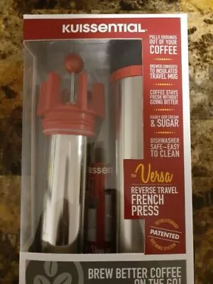 $10 • Buy Versa Travel French Press - Reverse Groundless System And Insulated Travel Mug
