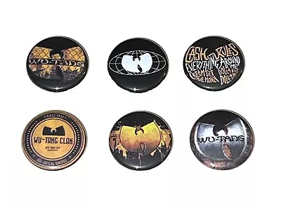 1  Lot Of 6 Wu-tang Clan Hip Hop Music Lapel Badge Buttons Pins Pinback [p611] • $3.25