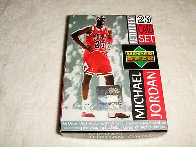 Upper Deck Michael Jordan Retirement 23 Commemorative Card Set ~ 1999 ~Complete • $30