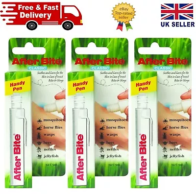 AfterBite Classic - Insect Bite Relief Handy Pen - 14ml - Pack 3 • £14.25