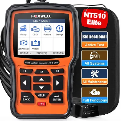 FOXWELL NT510 Elite For MERCEDES BENZ Bidirectional OBD2 Scanner Diagnostic Tool • $142