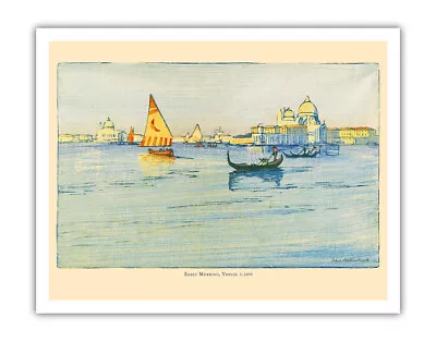 Early Morning Venice Italy - Vintage Travel Poster By Ethel Kirkpatrick 1890 • $12.98