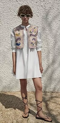 BNWT Size Small Zara Embroidered Waistcoat • £19.99