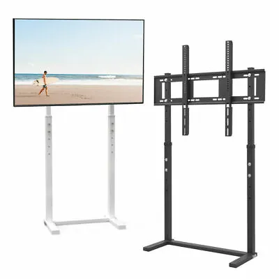 Extra Large Floor TV Stand TV Mount Adjustable Height Free Standing Home Office • £54.92