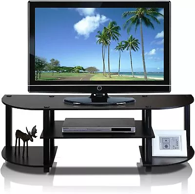 Wide Entertainment Center TV Stand Up To 55 Inch TV With Media Storage Shelf • $44.89