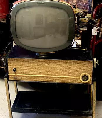Vintage Mid Century Atomic Philco Predicta TV Swivel Television & Stand Working • $1300