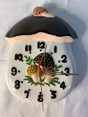 Vintage Mushroom Wall Clock Works • $65.50