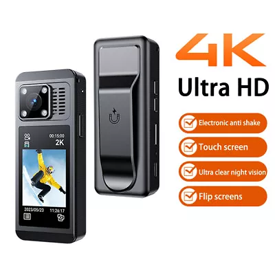 4K 2K Sports Action Camera HD Night Vision Video Recorder Camcorder Body Camera • $116.37