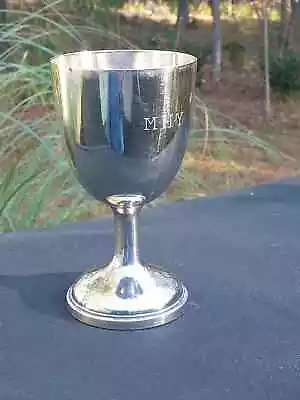 Vintage Meriden B. Company 1389 Goblet/Chalice 6” Inscribed M.H.Y. • $9.26