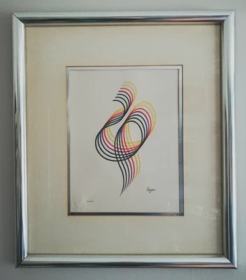 $239.99 • Buy YAACOV AGAM  Swirls 1  1984 Signed/Numbered Limited Edition Framed Lithograph