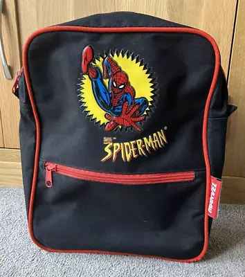 Marvel Spiderman Backpack Bag Vintage 2002 Vgc • £4.99