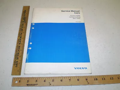 Volvo 8 83 Central Locking 850 1993 Service Shop Repair Manual Tp 32198/2 (801) • $11.10