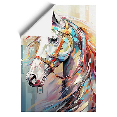 Horse Futurism No.2 Wall Art Print Framed Canvas Picture Poster Decor • £14.95