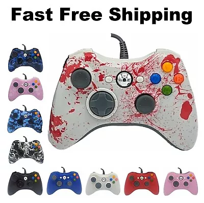 $24.95 • Buy Wired Controller For Microsoft Xbox 360 /Slim Console Windows PC Custom Gamepad