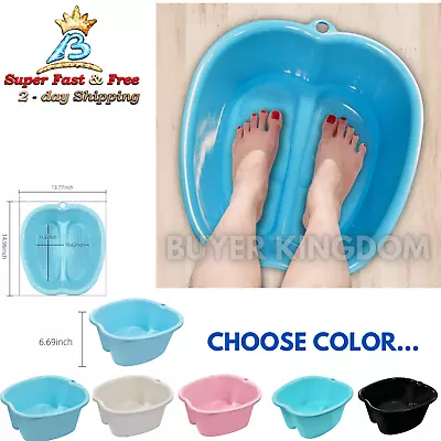 Portable Home Foot Tub Spa Soaking Bath Basin With Massage Dots Feet Relaxer Bin • $28.77