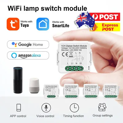 ZigBee Light Switch Module Works With Alexa Google Home Smart Life Switch Module • $25.99