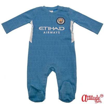 Man City Baby Kits-Official-Manchester City Baby Sleepsuits-Baby Man City Kids • £18