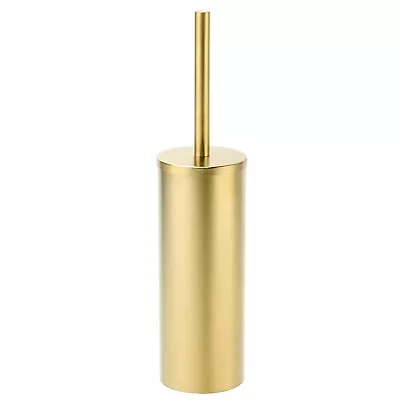 Brushed Gold Round Wall / Freestanding Toilet Brush Holder Set Stainless Steel • $65