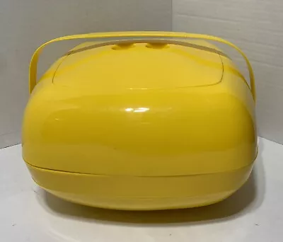 Vintage Pic-Nic-Pac Atomic MOD Yellow Camping Travel Dishes Utensil Picnic • $39.88