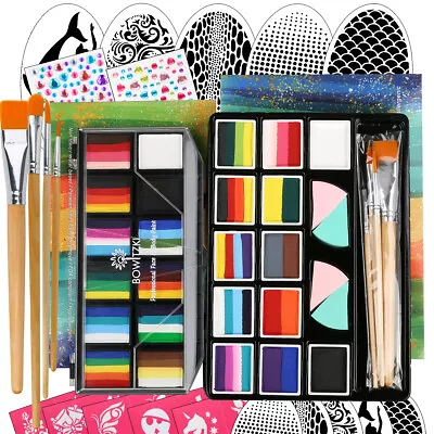 Bowitzki Split Cake Face Painting Kit For Kids 2 Pack Professional Face Paint UK • £42.17