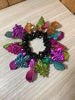 Mardi Gras New Orleans Krewe Of Iris Sunglass Multi-Colored Bead Bracelet • $8