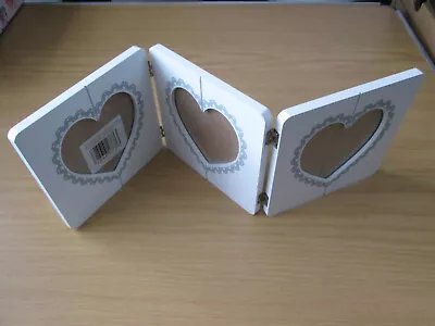 £6.99 • Buy Folding Photo Frame With Heart Shape Photo