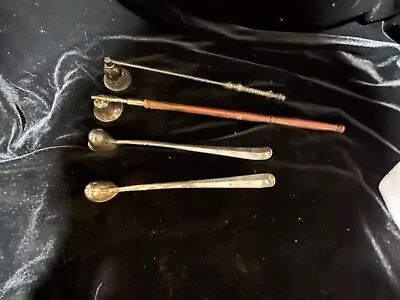£34.24 • Buy Lot Of 4 Candle Snuffers, 1 Sheffield Silver Plate,