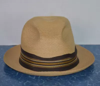 Churchill Ltd Men’s Panama Straw Hat Vintage Imported Verona 7 1/4 • $49.99