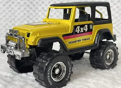 Vintage Tootsietoy Black And Yellow 4x4 Jeep 8  • $22.95