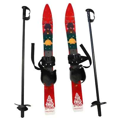 COLOR TREE 70cm Kids Skis Poles Beginner Age 2-4 Beginner Winter Sports Gift • $42.99