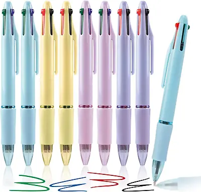 Multicolor� Pen� In� One Ballpoint Pen 4-in-1 Multi Colored Pens Retractable • $6.26