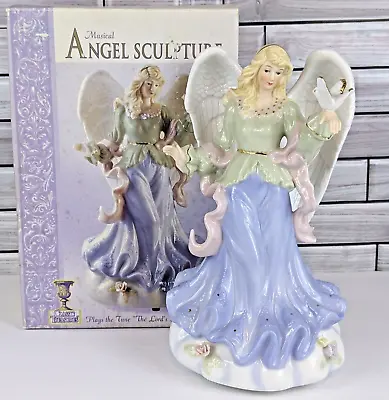 Classic Treasures 9 1/2  Wind-up Musical Angel Sculpture Plays The Lord's Prayer • £30.87