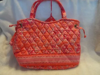 Vera Bradley Retired Sherry Handbag In Hope Toile Pattern With Ties On Each Side • $18