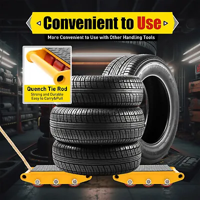 4pcs! 15T Machinery Mover Heavy Machine Dolly Equipment Roller Skates 9 Rollers • $99.75