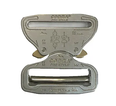 AustriAlpin 50mm / 2  Cobra Pro Style Buckle Chrome Polished - FY50AVF • £25