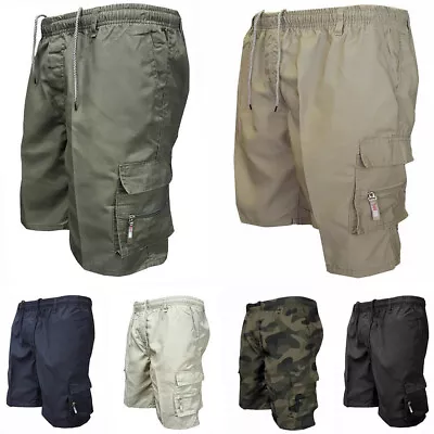 Men's Cargo Shorts Stretch Lightweight Quick Dry Multi Pockets Hiking Half Pants • $14.99