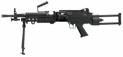 Cybergun FN Herstal Licensed M249 Para “Featherweight” LMG Airsoft Rifle Black • $252.99